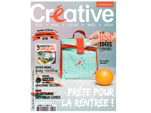 Parution presse magazine Créative