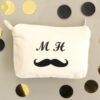 Porte-monnaie Moustache personnalisable avec initiales ou prénom