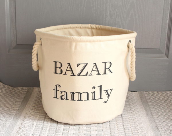 Panier de rangement "Bazar family"