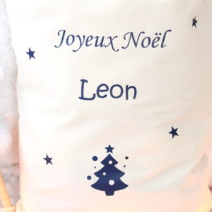 Sac de Noël Hotte du Père Noël XL "Joyeux Noël" personnalisable