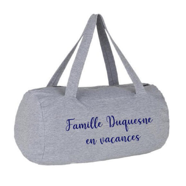 Sac week-end polochon Famille personnalisable