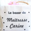 Trousse Pochette confettis "Le bazar de maîtresse" personnalisable